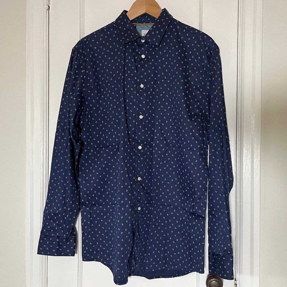 Zara Men's Button Down Slim Fit Cotton Size XL